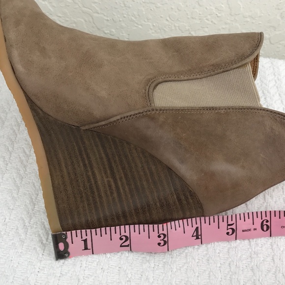 Coach Tan Wedge Ankle Boots - Picture 11 of 12
